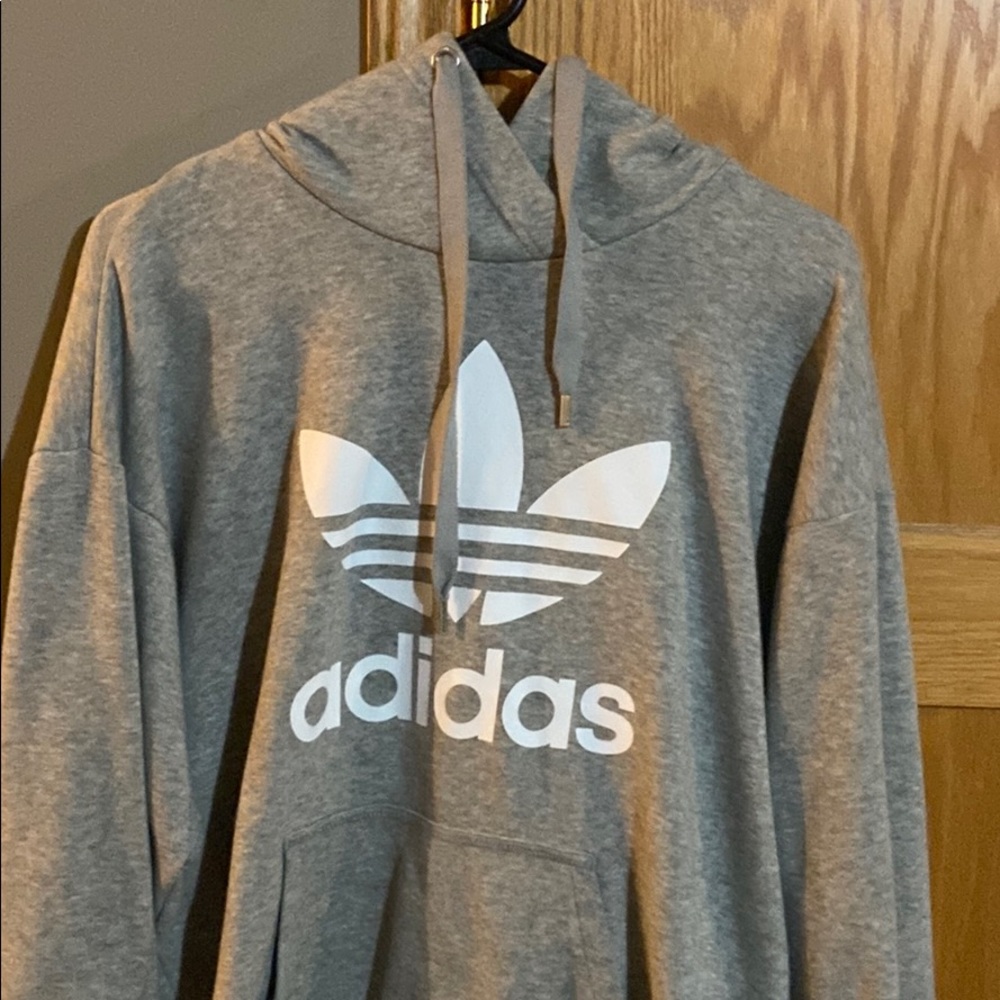 Grey Adidas hoodie